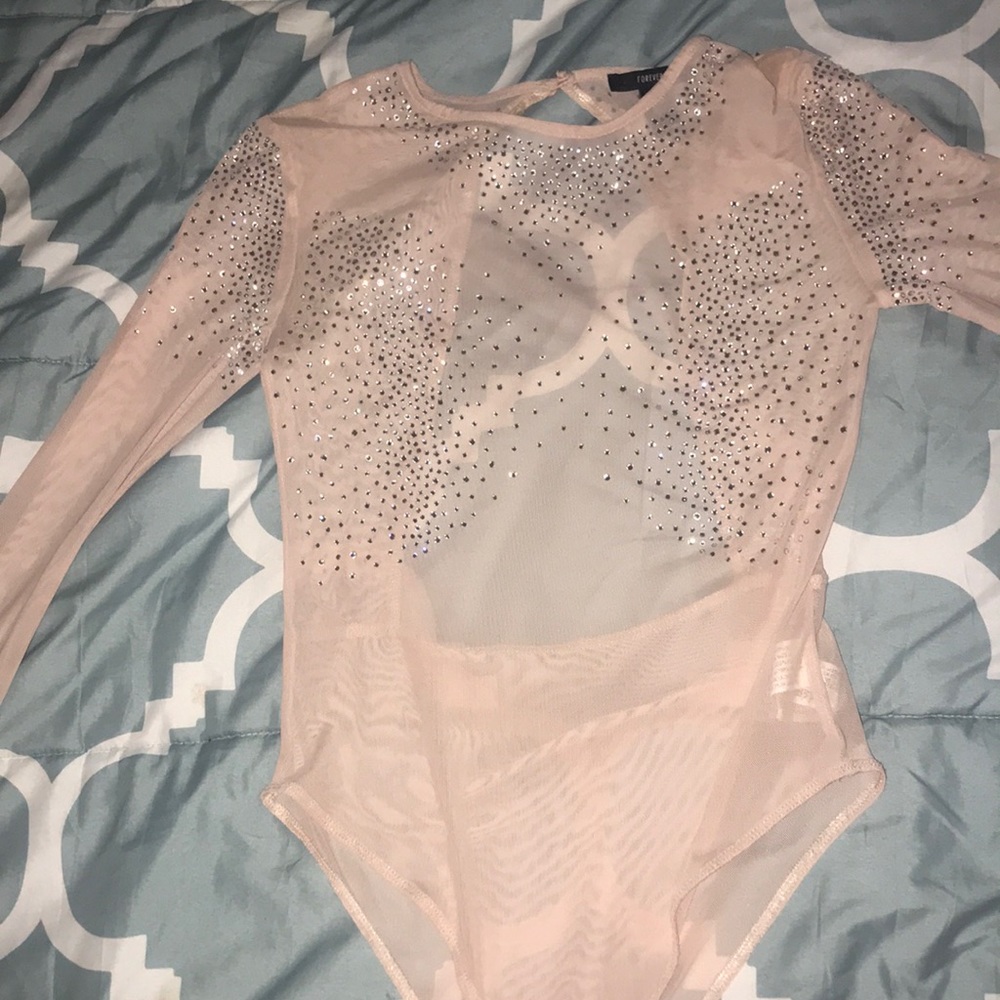 Rhinestone Body Suit